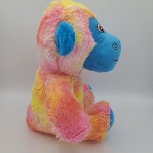 A&A Global Monkey Blue Face Rainbow Plush  Pastel - Picture 5 of 12